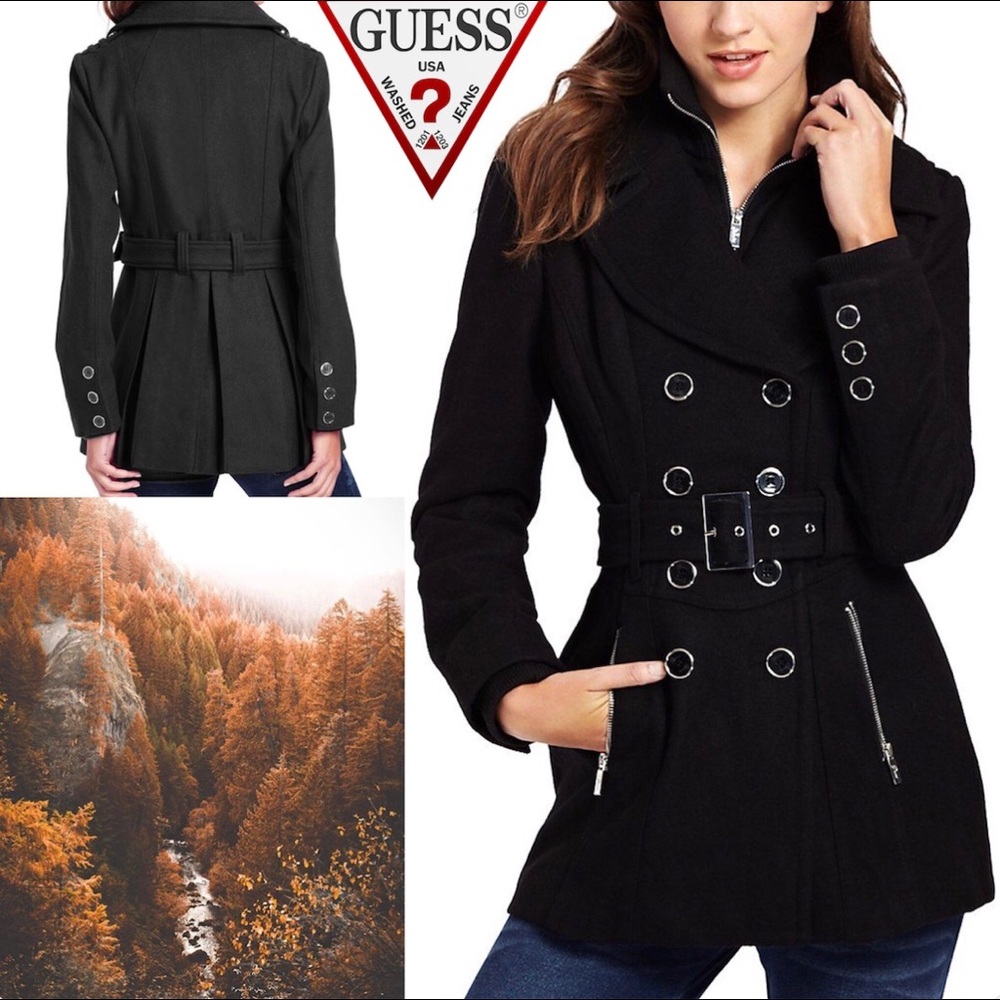 GUESS | Regina double breasted peacoat | size XS